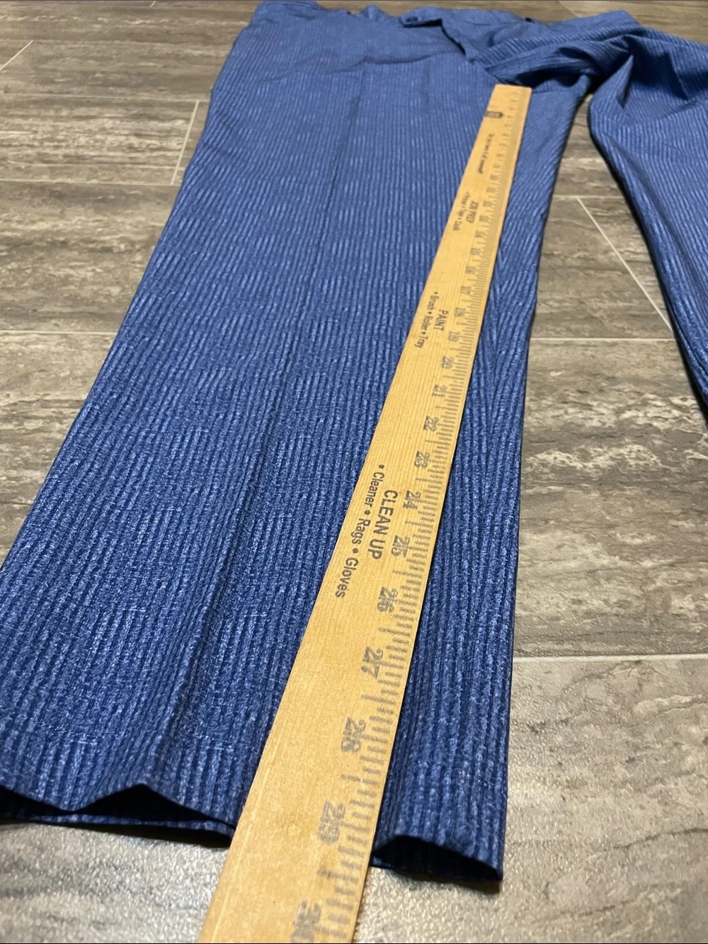 Men's HEAD Golf Performance Flex Golf Pants Blue Pattern Lightweight 38x29